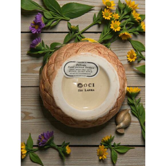 Fitz and Floyd OCI Tulip Mug Vintage 1993 Handpainted Earthenware - Picture 6 of 6